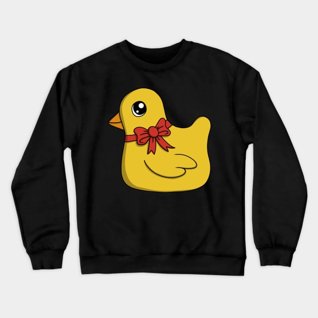 Baby Chicken With A Ribbon Crewneck Sweatshirt by pako-valor